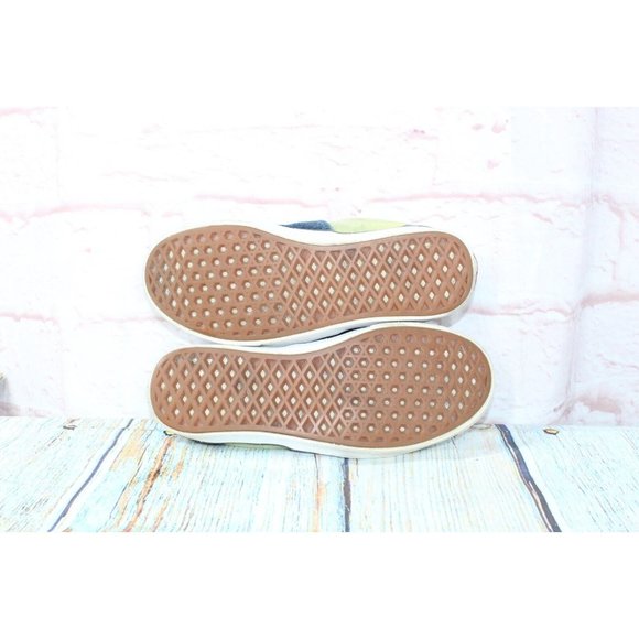 Vans Blue Green Suede Fabric Low Top Skateboarding Sneakers Shoes Size M 6.5 L 8 - Picture 9 of 9